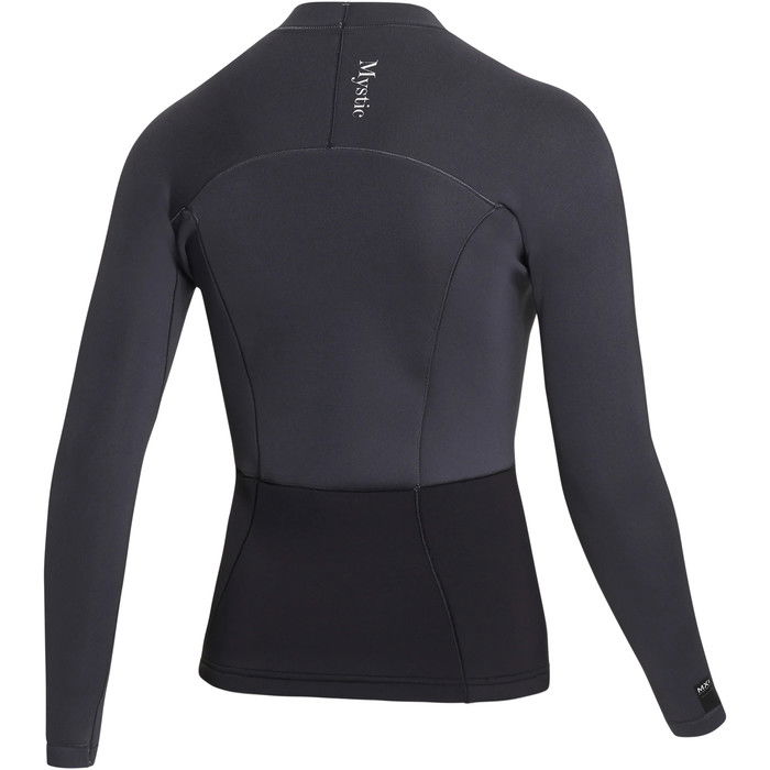 2023 Mystic Womens Lunar Long Sleeve 2mm Wetsuit Top 35001.230145 - Dark Grey